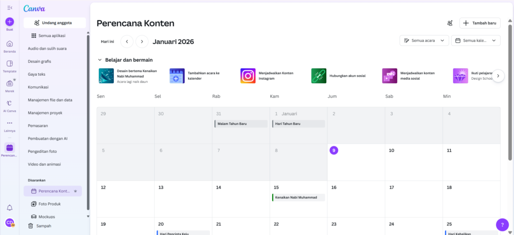 Content Planner Canva