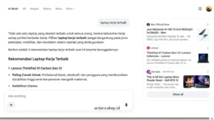 Google AI Mode mengubah cara orang mencari informasi. Pelajari cara kerjanya dan apa dampaknya bagi SEO, traffic, dan visibility brand di AI Search.